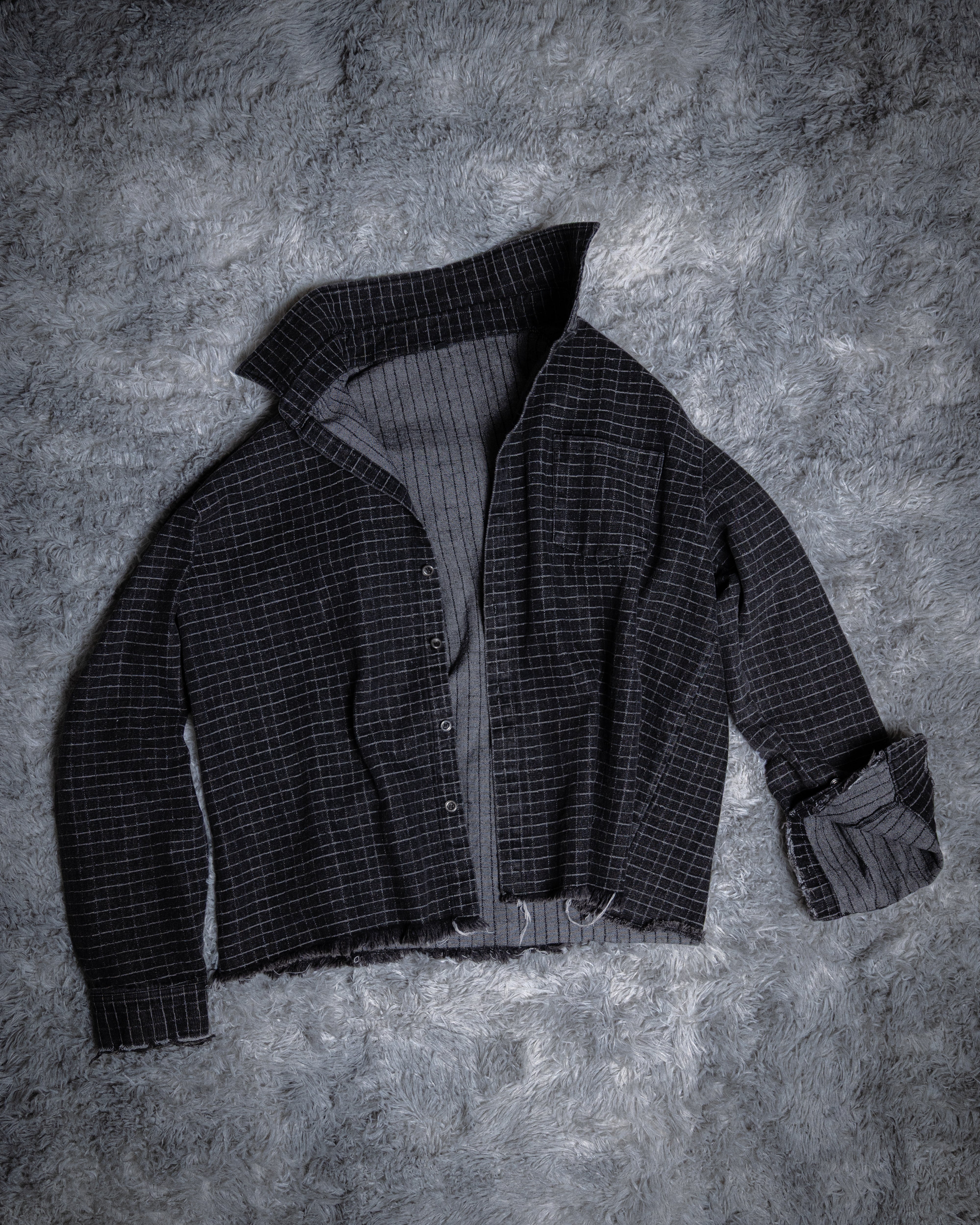 GRID VINTAGE DENIM TOP